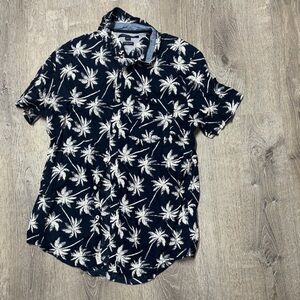 Tommy Hilfiger Navy Palm Tree Print Men's Shirt
